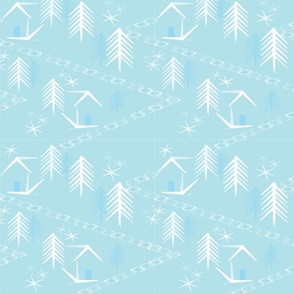Holiday Toile Zig Zags