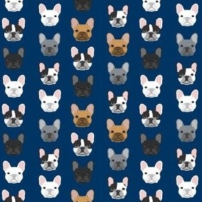 MINI French Bulldogs french bulldog sweet dog puppy puppies dog lovers frenchie owners - navy
