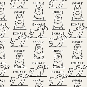 Inhale Exhale Samoyed_8x8