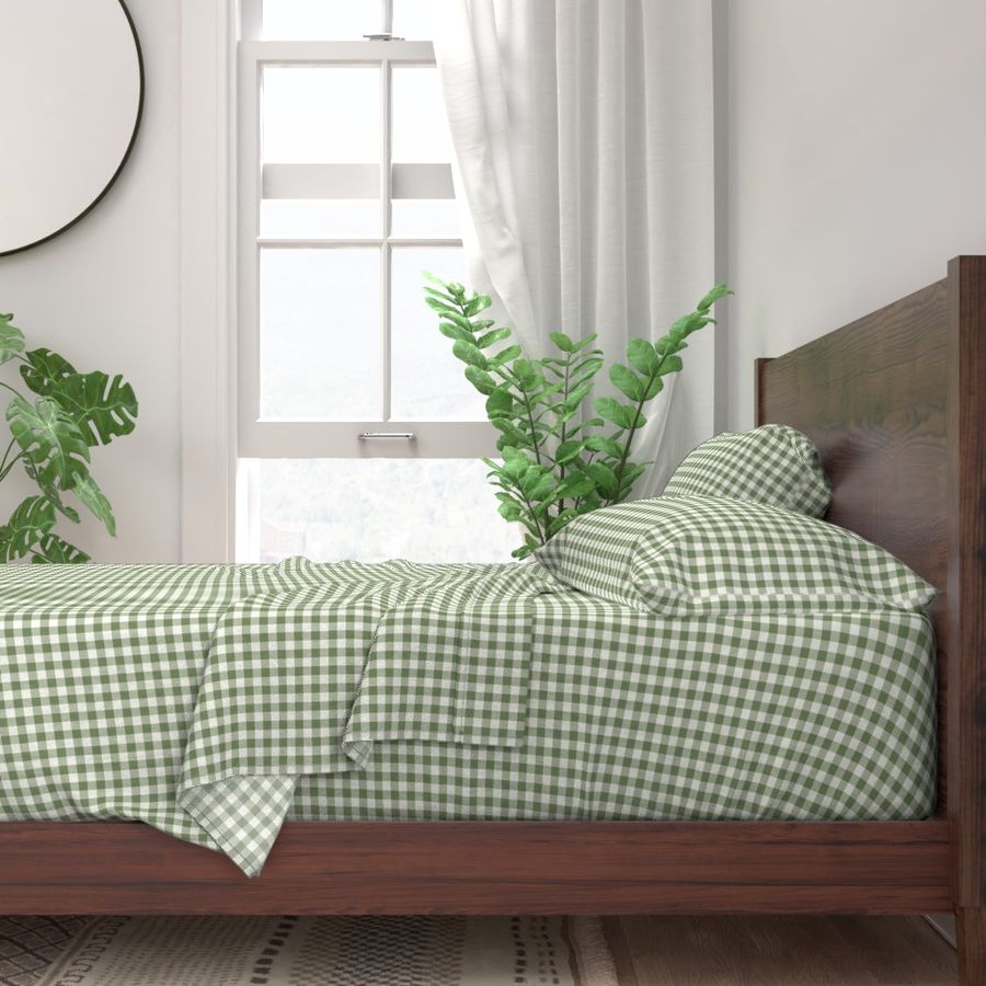 Gingham - Sage/natural