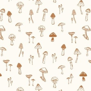 Field of mushrooms_Cream and Bronze Small_Hufton