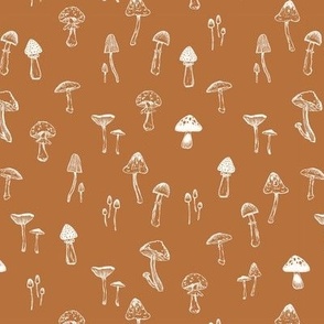 Field of mushrooms- Bronze Small - Hufton