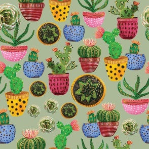 Watercolors Cactus