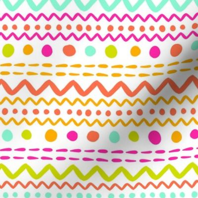 Bigger Scale Easter Egg Stripes in Bright Spring Candy Colors