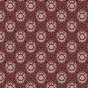 Damask D20 Red - Dark