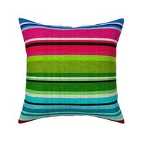 Large Scale Bright Textured Serape Stripes