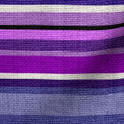 Large Scale Textured Serape Stripes in Purple Shades