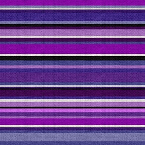 Large Scale Textured Serape Stripes in Purple Shades