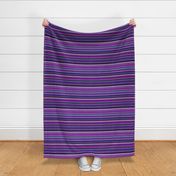 Medium Scale Serape Stripes in Purple Shades