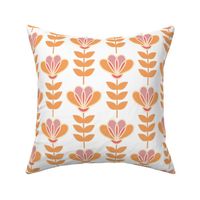 Large Scale Peach and Pink Scandi Mod Flowers