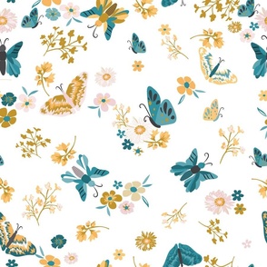 butterfly pattern white background-01