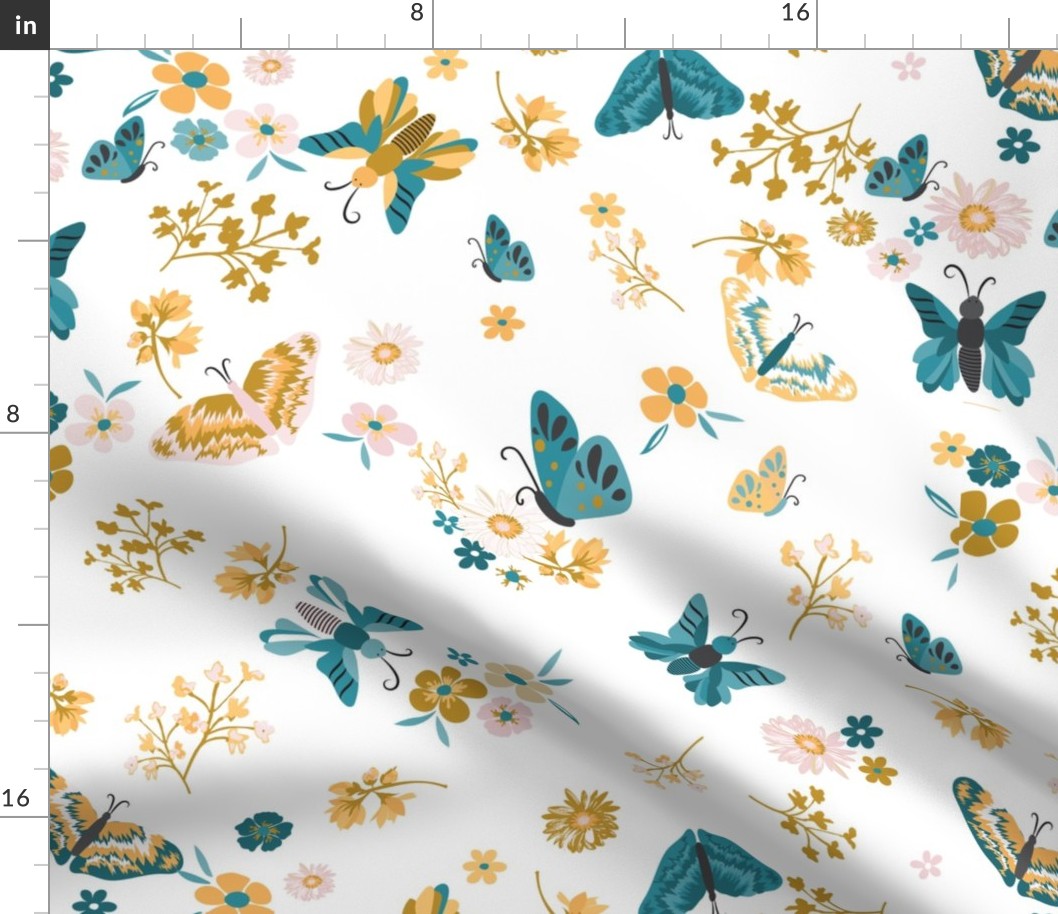 butterfly pattern white background-01