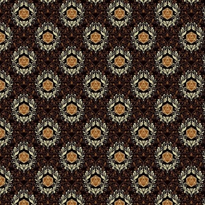 Damask D20 Brown - Dark