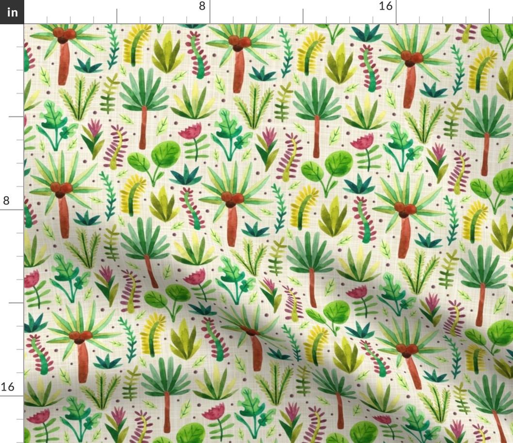 Medium Scale Jungle Safari Trees Cactus Plants Coordinate