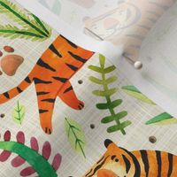 Medium Scale Playful Safari Jungle Tigers 