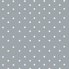polka dots - grey