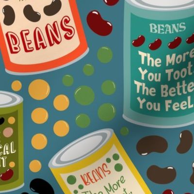 Large Scale Beans Beans The Magical Fruit Vintage Canned Goods Humor