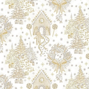 Golden Memories Holiday Toile // Small