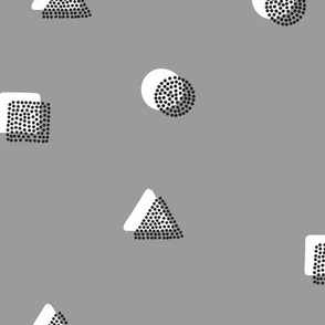 geomteric shapes - grey
