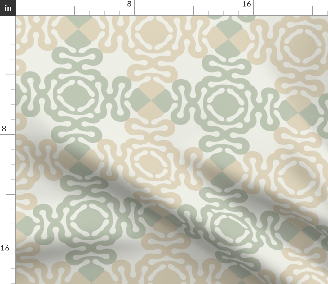 Asian pattern in calm natural shades