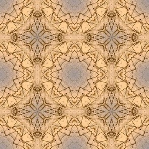 Golden Beige and Gray Kaleidoscope