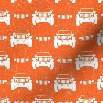 Medium Scale All Terrain Vehicle Off Roading Jeep Grill in Orange