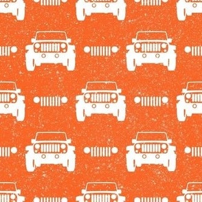 Medium Scale All Terrain Vehicle Off Roading Jeep Grill in Orange