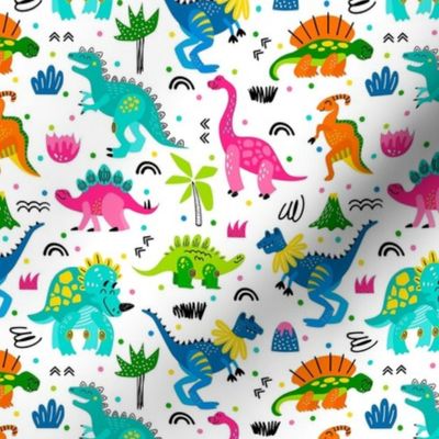 Small Scale Colorful Dinosaur World Children's Dino Novelty