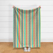 Bigger Scale Colorful Vertical Stripes Rainbow Colors Dinosaur World Coordinate