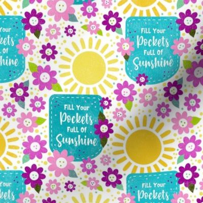 Smaller Scale Fill Your Pockets Full of Sunshine with Fuchsia Pink Berry Flower Blooms