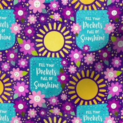 Smaller Scale Fill Your Pockets Full of Sunshine with Fuchsia Pink Berry Flower BloomsBigger Scale Fill Your Pockets Full of Sunshine with Fuchsia Pink Berry Flower Blooms