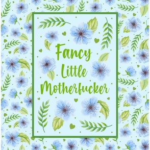 14x18 Panel Fancy Little Motherfucker Sarcastic Sweary Adult Humor for DIY Garden Flag Small Hand Towel or Wall Hanging