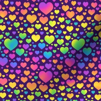 Neon Hearts Valentines Day 