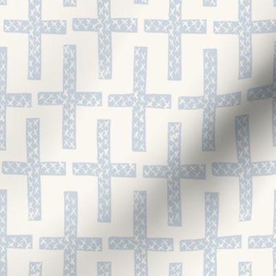 Criss Cross Cream and QUIET BLUE