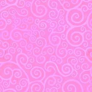 Pink Celtic spirals