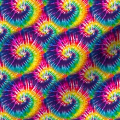 Small Scale Colorful Rainbow Tie Dye Swirl