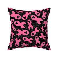 Large Scale Hot Pink Awareness Ribbons on Galactic Black