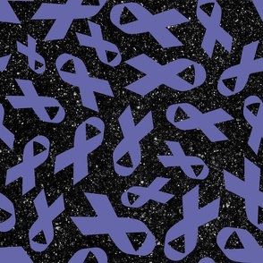 Large Scale Periwinkle Awareness Ribbons on Galactic Black