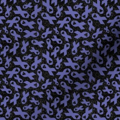 Small Scale Periwinkle Awareness Ribbons on Galactic Black