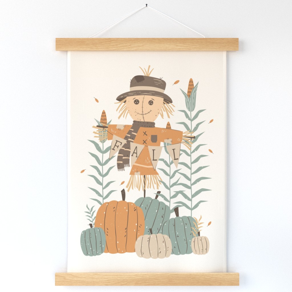 Cheerful Scarecrow Tea Towel