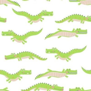 Crocodile Cuties, White