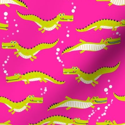 Crocodile Cuties, Hot Pink 