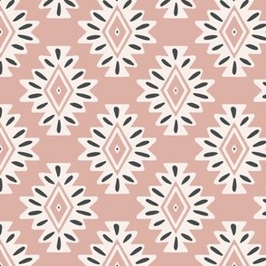 abstract aztec geo - blush