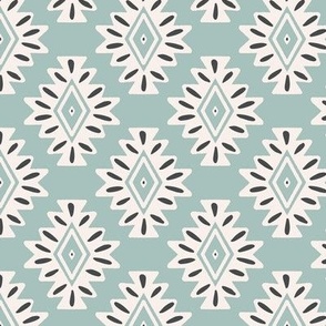 abstract aztec geometric - baby blue