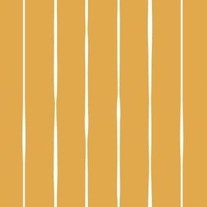 Vertical Lines White on Brass Mesh Mustard
