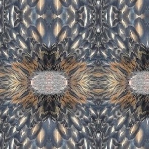 DU-B CHICKEN FEATHERS ABSTRACT 69-MIRRORED