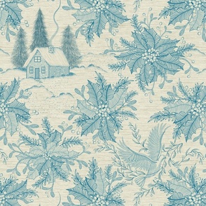 Winter Holiday Peace Toile