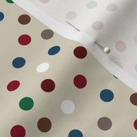 Party Polka Dots, Multi on Sand