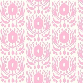 bubble gum pink ikat