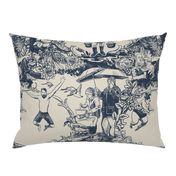 Christmas at the Orchard Toile Navy Large 